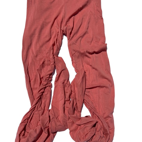 Isabel Marant Slim Pink Ruffle Flutter Knit Max Yoga pants No 1501, Size 42 - Picture 6 of 9